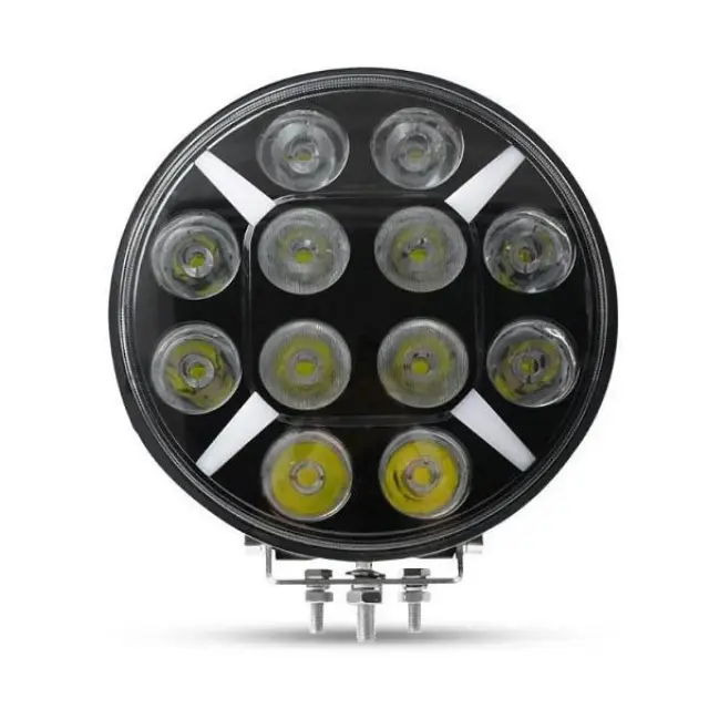 LED Προβολέας 9″ 9-32 Volt Υψηλής Ισχύος 100W Πορτοκαλί / Λευκό IP67 SY-GZD1007