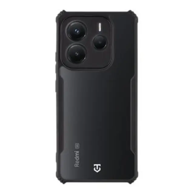 Tactical Quantum Stealth Cover for Xiaomi Redmi Note 14 5G Clear/Black