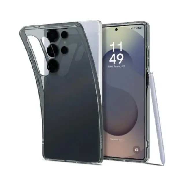 Θήκη TPU Spigen Samsung Galaxy S25 Ultra 5G Liquid Crystal Διάφανο-Γκρι N67328