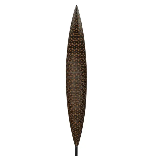 Διακοσμητικό Tribal Μαύρο Polyresin 10x10x65cm 2