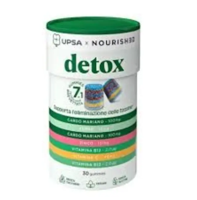 Upsa Nourished Detox Συμπλήρωμα Διατροφής για την Πλήρη Αποτοξίνωση του Οργανισμού 30 ζελεδάκια
