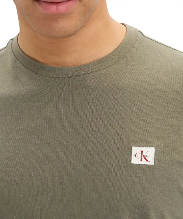 Calvin Klein - Ανδρικό T-shirt Cotton Badge Regular Fit LV04RC272G-LDY Λάδι - XL 3