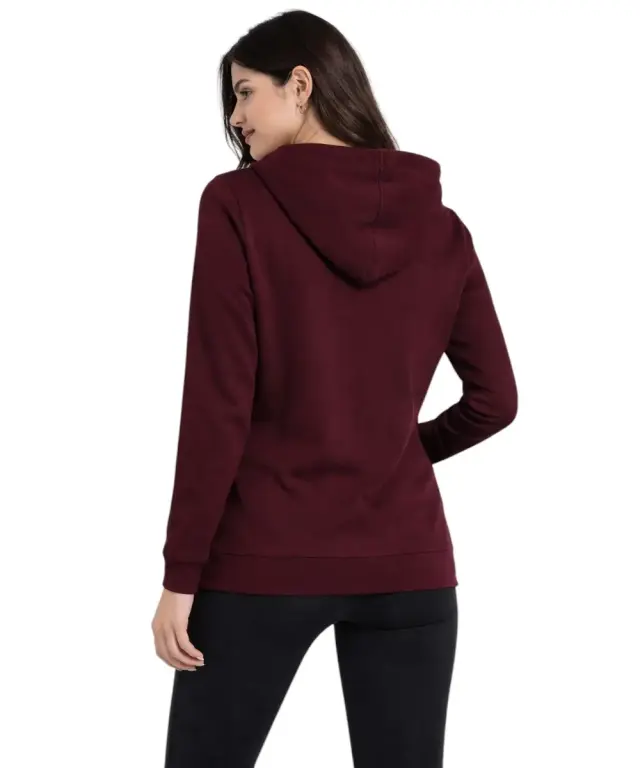 Freddy - Γυναικεία Ζακέτα Φούτερ zip hoodie with logoed band F25WCRS2-K92 Μπορντό - XS 2