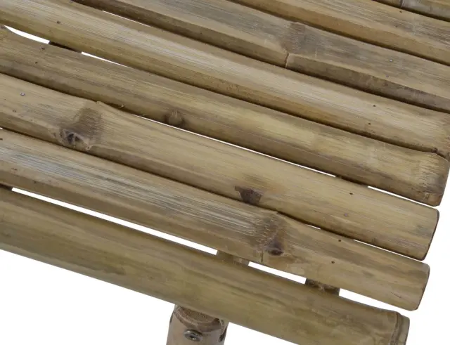 Πτυσσόμενο Παγκάκι Lesli Living από Ξύλο Bamboo, με μήκος 120cm - Απόχρωση Ξύλου 41292 2