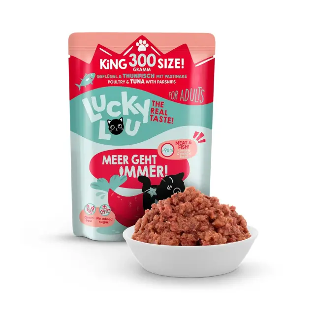 Lucky Lou LifeStage Adult Πουλερικά & Τόνος (με Παστινάκι)Grain Free – GMO Free – Sugar Free 300gr 2