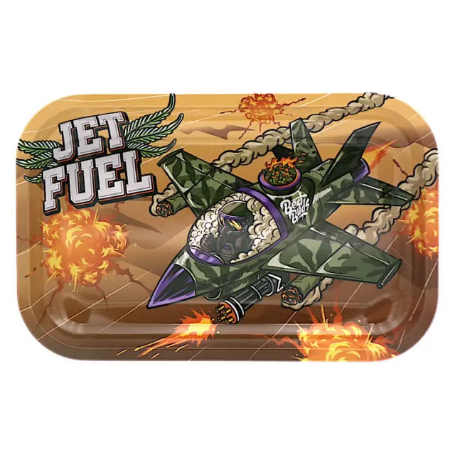 Best Buds Jet Fuel Metal Rolling Tray Medium 17x28cm