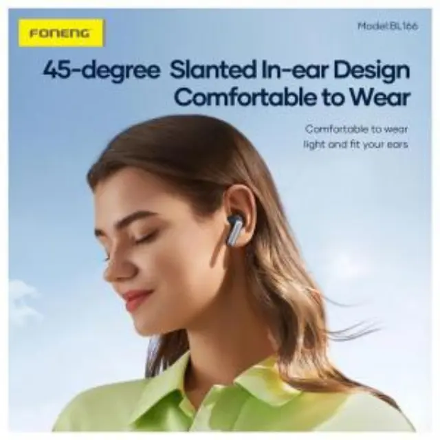 True Wireless Ακουστικά Bluetooth Foneng BL166 Sliding-Lid ANC+ENC Γκρι N70250 2