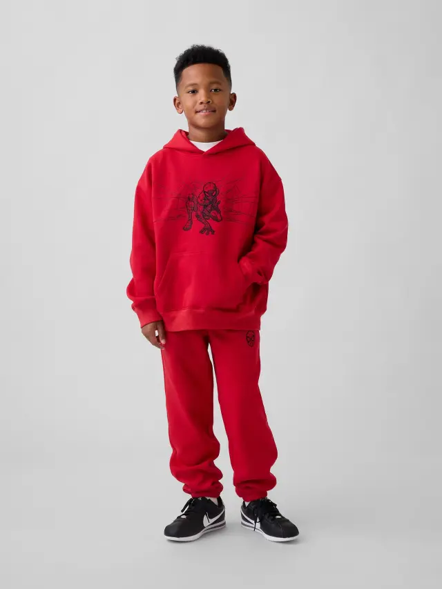 Παιδική Marvel VintageSoft Relaxed Jogger Παντελόνι Φόρμα Modern red