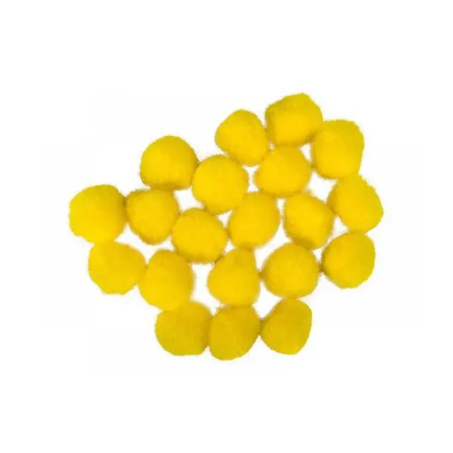Junior Pompoms Κίτρινο 20mm 20 τεμ. (137463)