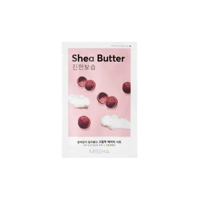 Missha Airy Fit Sheet Mask Shea Butter Υφασμάτινη Μάσκα Προσώπου Με Βούτυρο Καριτέ 19gr