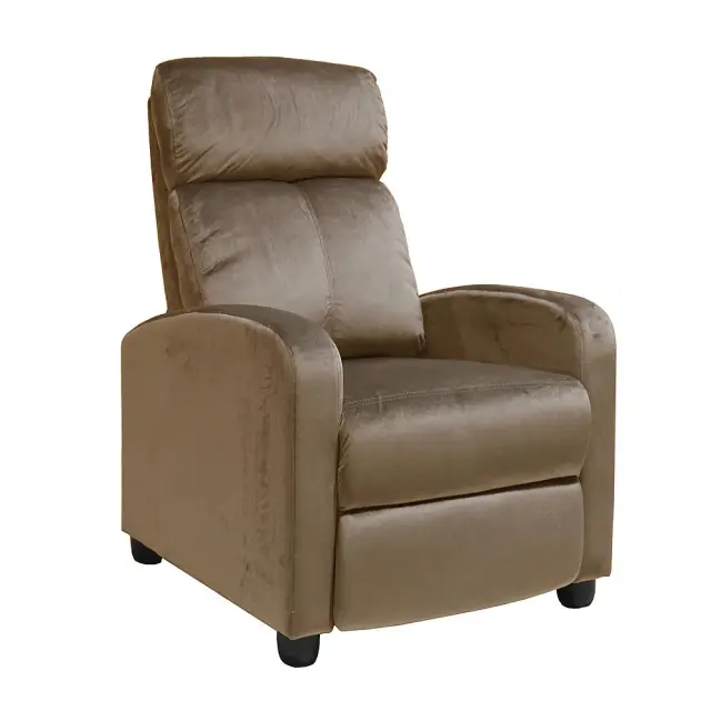 Πολυθρόνα Relax PORTER Καφέ Ύφασμα 68x86x99cm