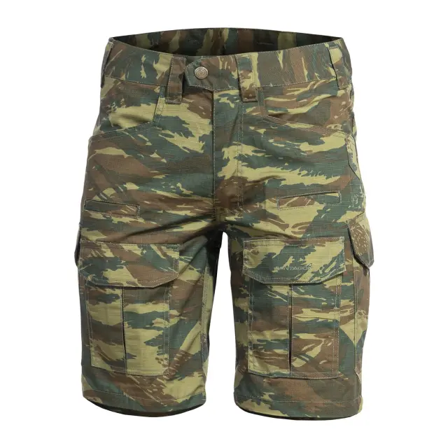 Pentagon Lycos Short Pants Camo-Βερμούδα Παραλλαγής για Τακτική Χρήση - 60-Grassman Camo 2