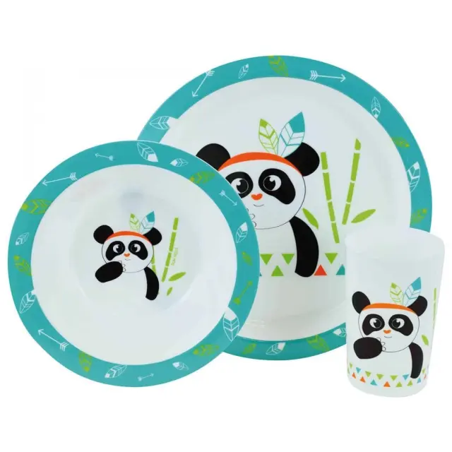 Παιδικό Σετ Φαγητού 3 Τεμαχίων Ango Indian Panda 005672