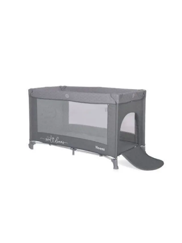 Παρκοκρέβατο Lorelli Noemi 1 Layer Cool Grey Stars 10080542216 2