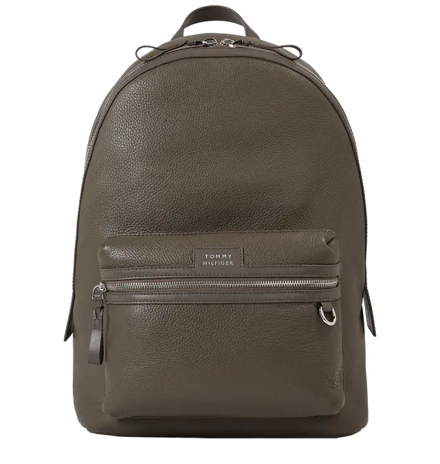 Δερμάτινο σακίδιο TOMMY HILFIGER TH Premium Leather 11820 Λαδί