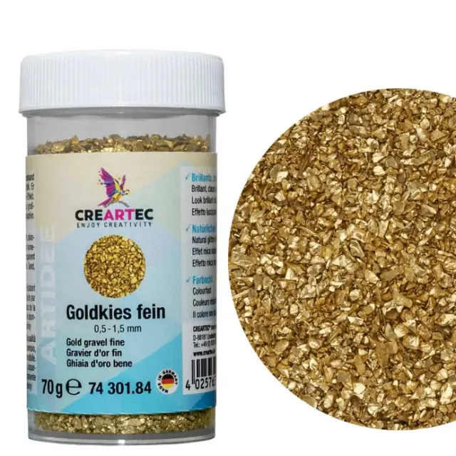 Creartec Gold Chips Fine 0.5-1.5mm - 70gr