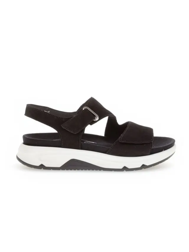 Gabor Πέδιλα Γυναικείο δέρμα Nubuck Μαύρο GAB/86885 37-SCHWARZ 3