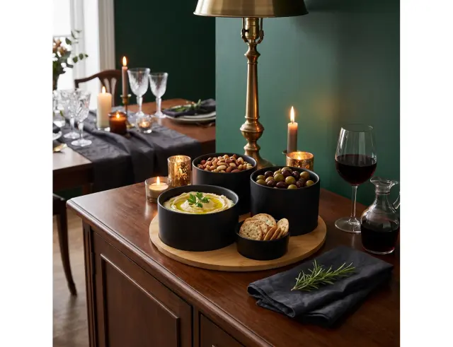 Σετ Σερβιρίσματος Secret de Gourmet με 4 μπωλ και δίσκο - 5 τεμάχια 176917