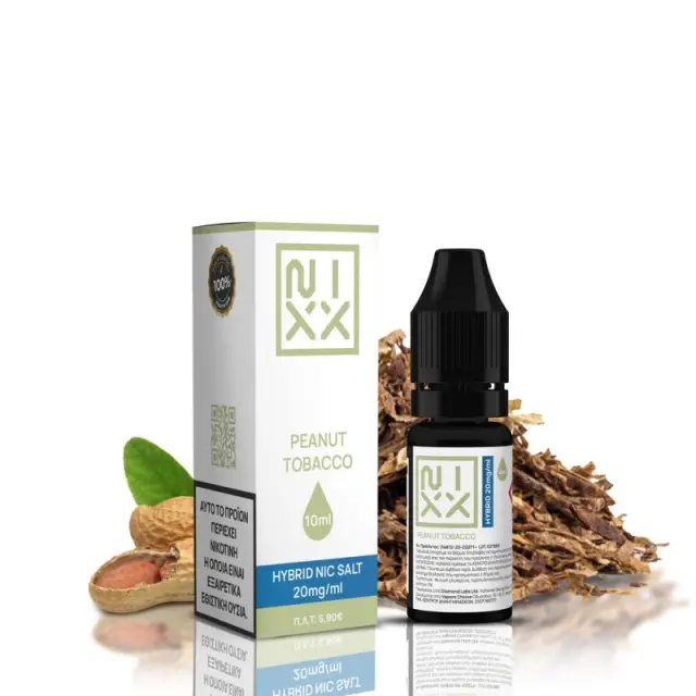 Nixx Peanut Tobacco Έτοιμο Υγρό 10ml 20mg Hybrid Nic Salt