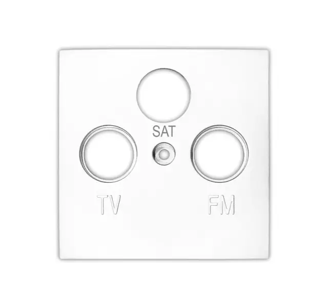 ΠΛΑΚΙΔΙΟ ΠΡΙΖΑΣ TV+SAT+FM ΛΕΥΚΗ