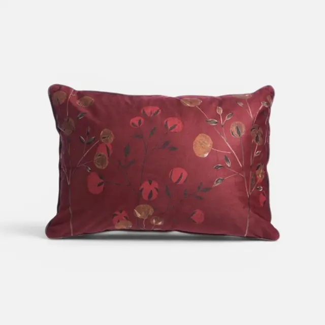 Μαξιλάρι Διακοσμητικό Audrey 35x50 Nef Nef Homeware, ΥΦΑΣΜΑ:100% ΠΟΛ-ΕΣΩΤ:100% ΠΟΛ - BORDO (041147) 2