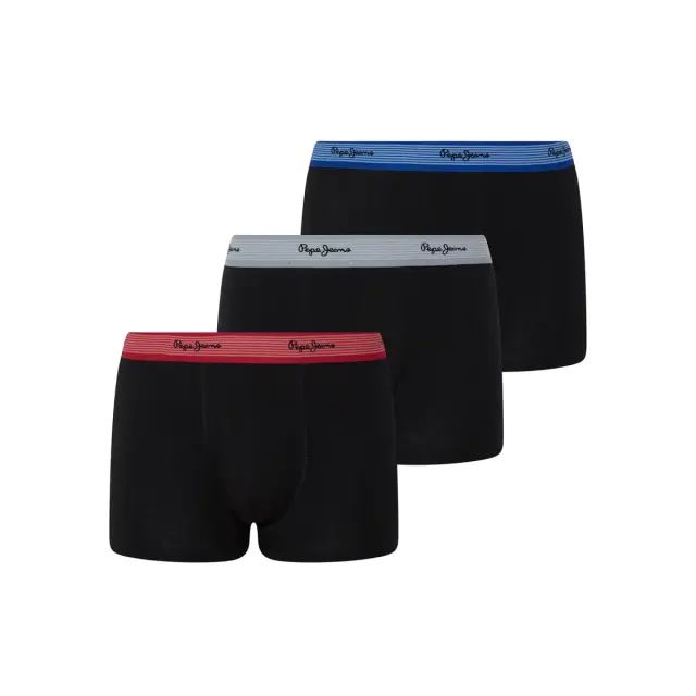 Pepe Jeans Ανδρικό Boxer Royston Short Trunk - Τριπλό Πακέτο, Χρώμα Μαύρο - S