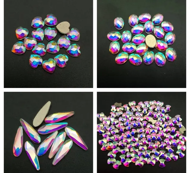 Διακοσμητικά Stras νυχιών τύπου Swarovski 3D