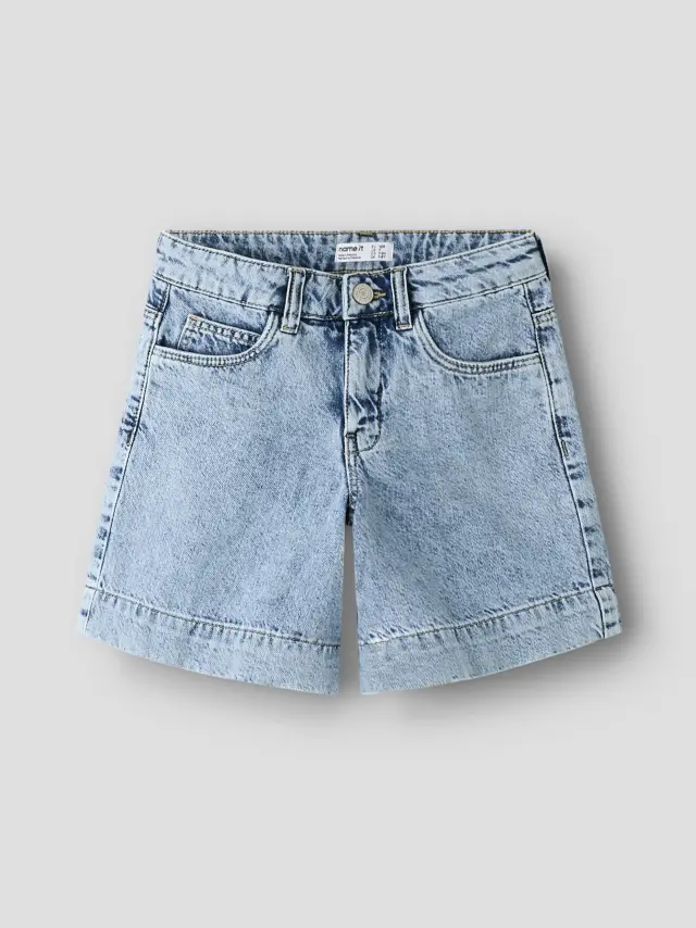 Name It Σορτς κοριτσίστικο υφαντό Μπλε NKFROSE DNM LONG SHORTS 2072-MJ J - 13254136