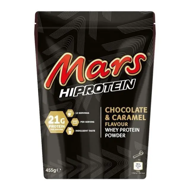 Mars Hi Protein Πρωτεΐνη Ορού Γάλακτος με Σοκολάτα & Καραμέλα 455gr