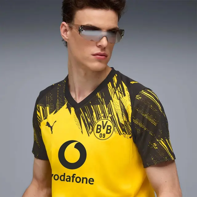 Puma Men's BVB Borussia Dortmund Home Replica Jersey Κίτρινο - Μαύρο 780088-01 (Puma) 2