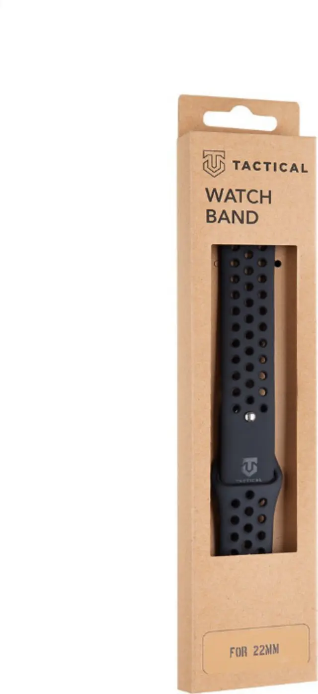 Tactical Quick Release Silicone Band 22mm Black 2
