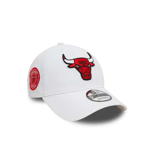 New Era Adult 9Forty NBA Chicago Bulls Side Patch Cap Άσπρο - Κόκκινο 60503588 (New Era) - One Size 3