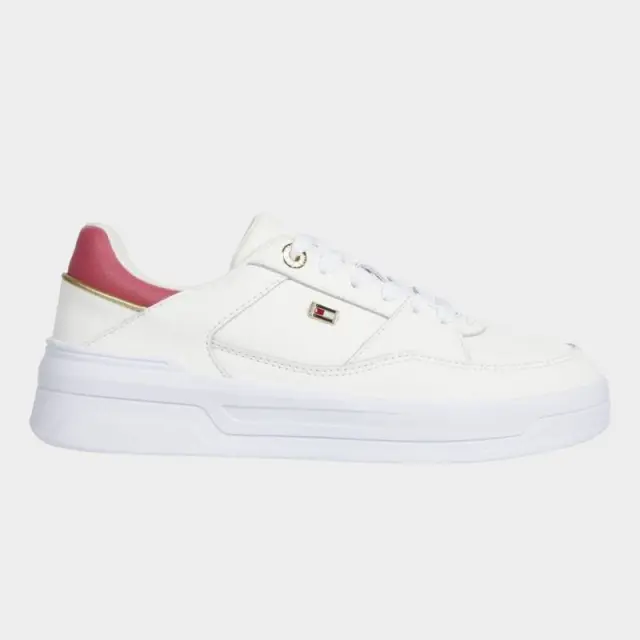 Tommy Hilfiger - Essential Basket Γυναικεία Sneakers FW0FW08261-0GA Λευκό - 41