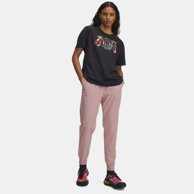 Under Armour Women's ArmourSport High Rise Woven Pant Ροζ 1382727-673 (Under Armour) - Large 3