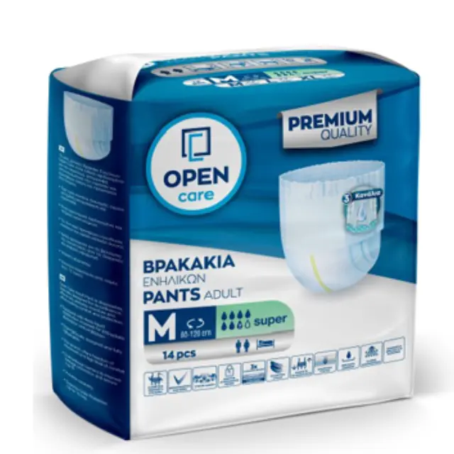 OPEN CARE Βρακάκι Ενηλίκων Open Care Medium 14τεμ