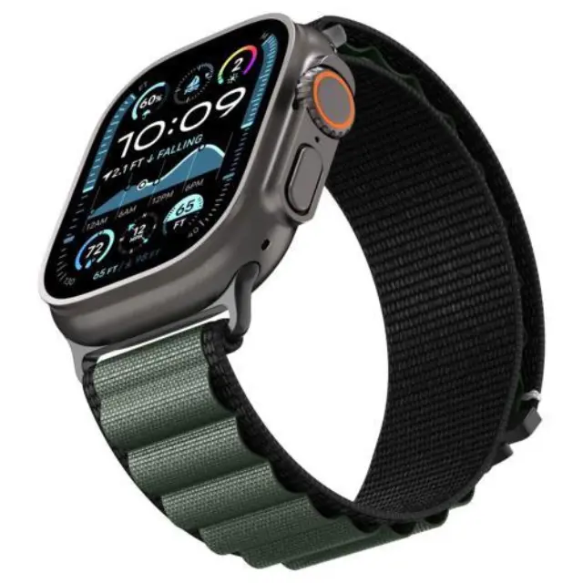 Λουράκι Spigen Apple Watch (44/ 45/ 46/ 49mm) WBF1 Μαύρο-Πράσινο N69284