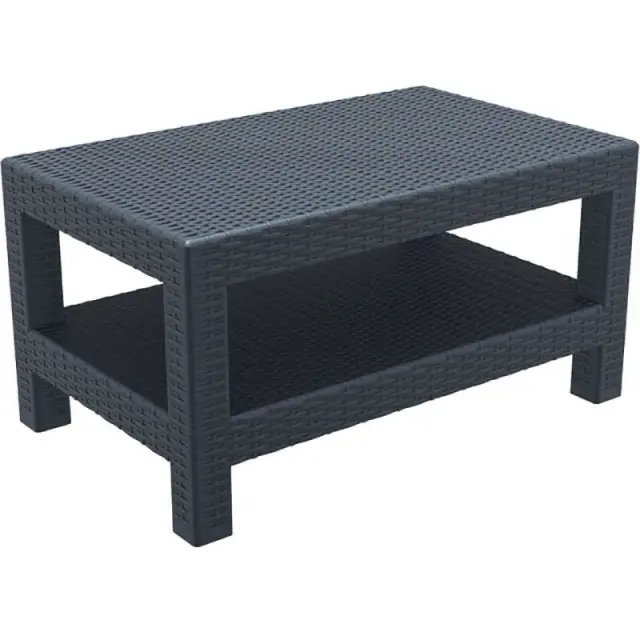 Τραπέζι MONACO Ανθρακί PP 92x57x45cm