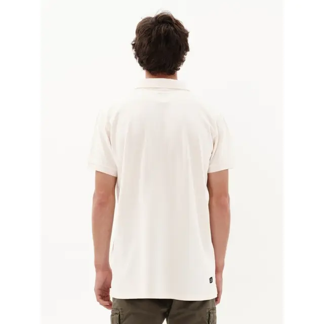 Emerson Men's Garment Dyed Polo (231.EM35.69GD-OFF WHITE) - Λευκό 3
