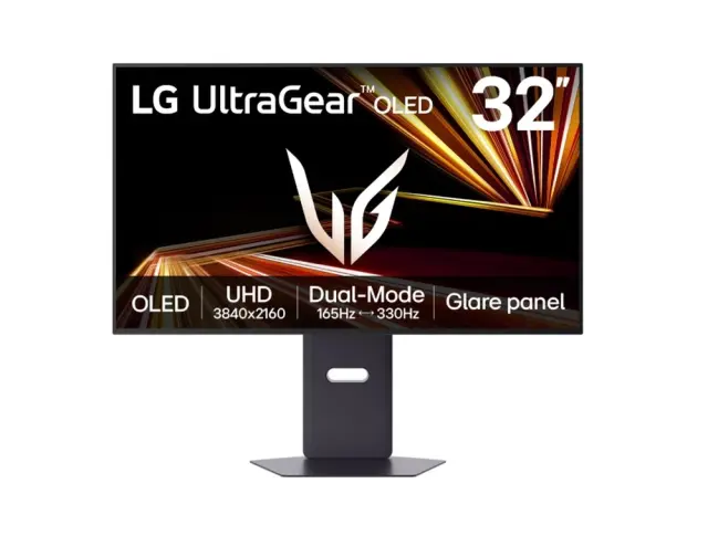 LG UltraGear 32GX850A-B Gaming Monitor 32" OLED 4K UHD 165Hz 0.03ms HDR – Dual Mode 330Hz 2