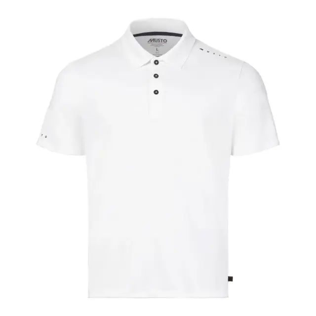 Musto Evo Polo Crew Sunblock Short-Sleeve Polo Ανδρικό White - L