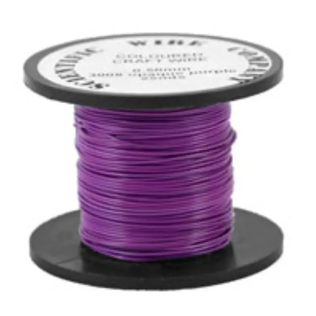 Χρωματιστό Σύρμα - Opaque Purple - Ø0.71mm - 14m