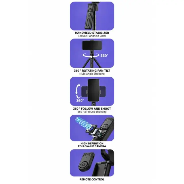 Έξυπνο Selfie Stick Τρίποδο 1,92m - Intelligent Selfie Stick Tripod 030269 2