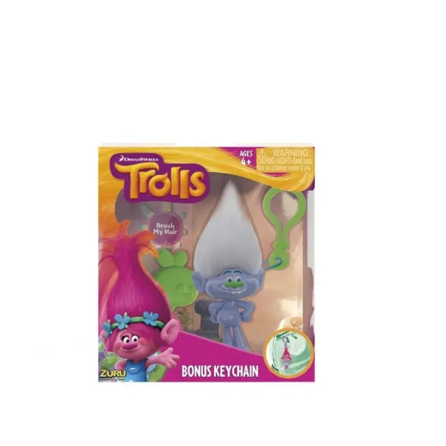 Giochi Preziosi Trolls Μεσαία φιγούρα μπρελόκ Guy Diamond TRL13110