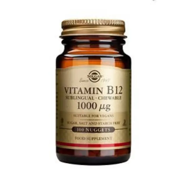 Solgar Vitamin Β12 Kοβαλαμίνη 1000mg Βιταμίνη B12 Για Την Ομαλή Λειτουργία Του Νευρικού Συστήματος 100 υπογλώσσια δισκία