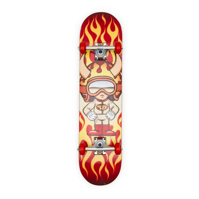 SPEED DEMONS Hot Shot Soft Top Complete Skateboard 6.75"