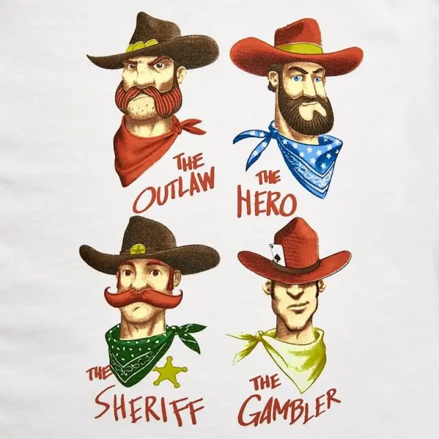 Baby 6 μηνών έως 4 ετών Μπλούζα κοντομάνικη "cowboys" κρεμ - 3Ε 2