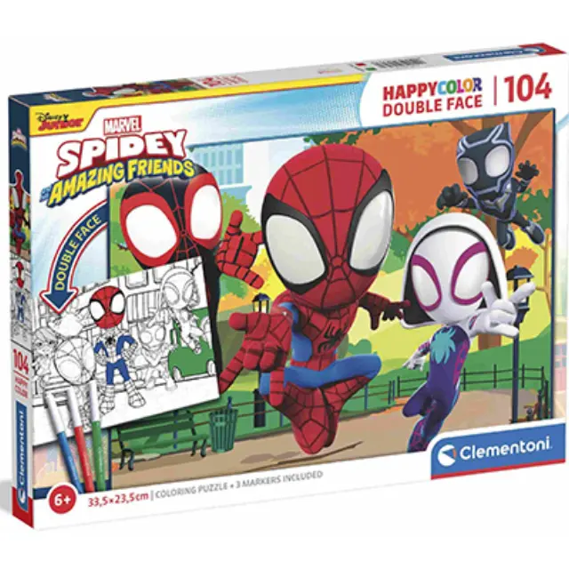 Clementoni MARVEL - Spiderman - Happy Color Puzzle 104P 25727