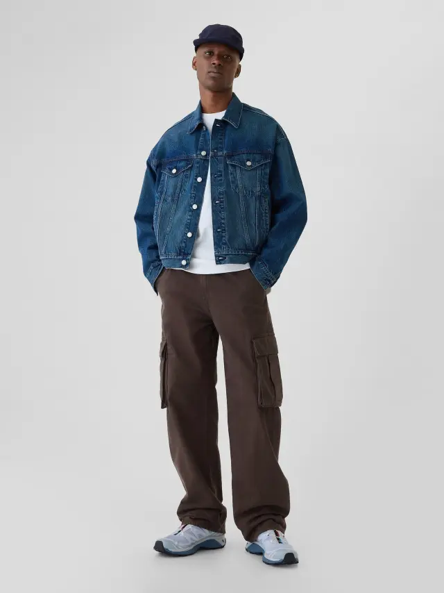 Καφέ 90s Loose Cargo Τζιν Παντελόνι Terra brown