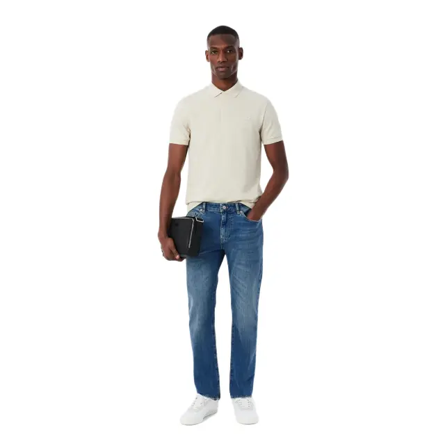 Lacoste ανδρικό παντελόνι 5 pocket indigo jeans slim fit 3HH5019-34-1