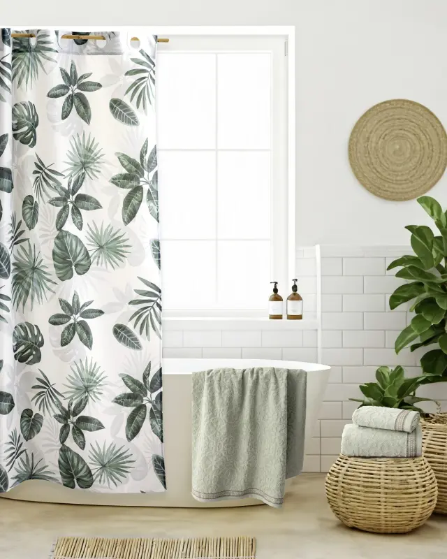 Nima Home Κουρτίνα Μπάνιου 180x200 - Amazon Πράσινο 2